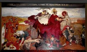 Romans Building a Fort at Mancenion, by Ford Madox Brown