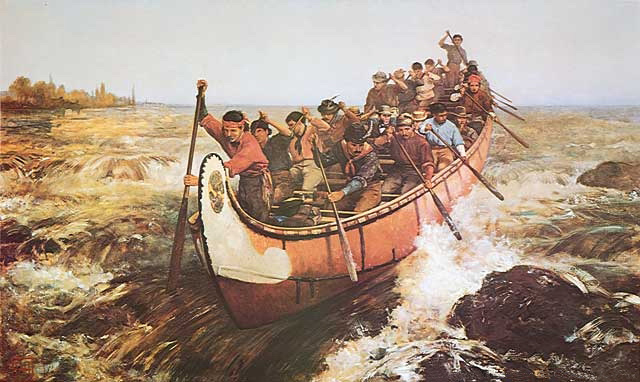 Shooting the Rapids (1879), By Frances Anne Hopkins