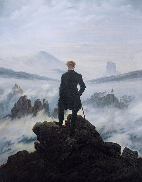 The Wanderer Above the Sea of Fog, By David Friedrich Caspar (1818)