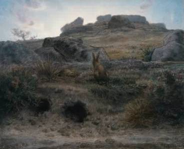 Jean-Francois-Millet - Rabbit Warren at Dawn-1867