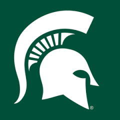 Spartan logo white on green