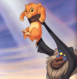 Rafiki displaying Simba